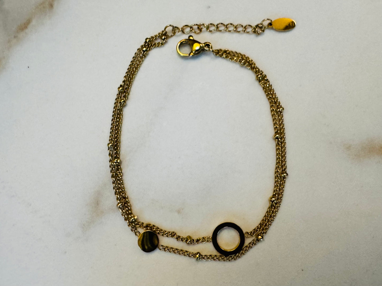 Armband Karma goud