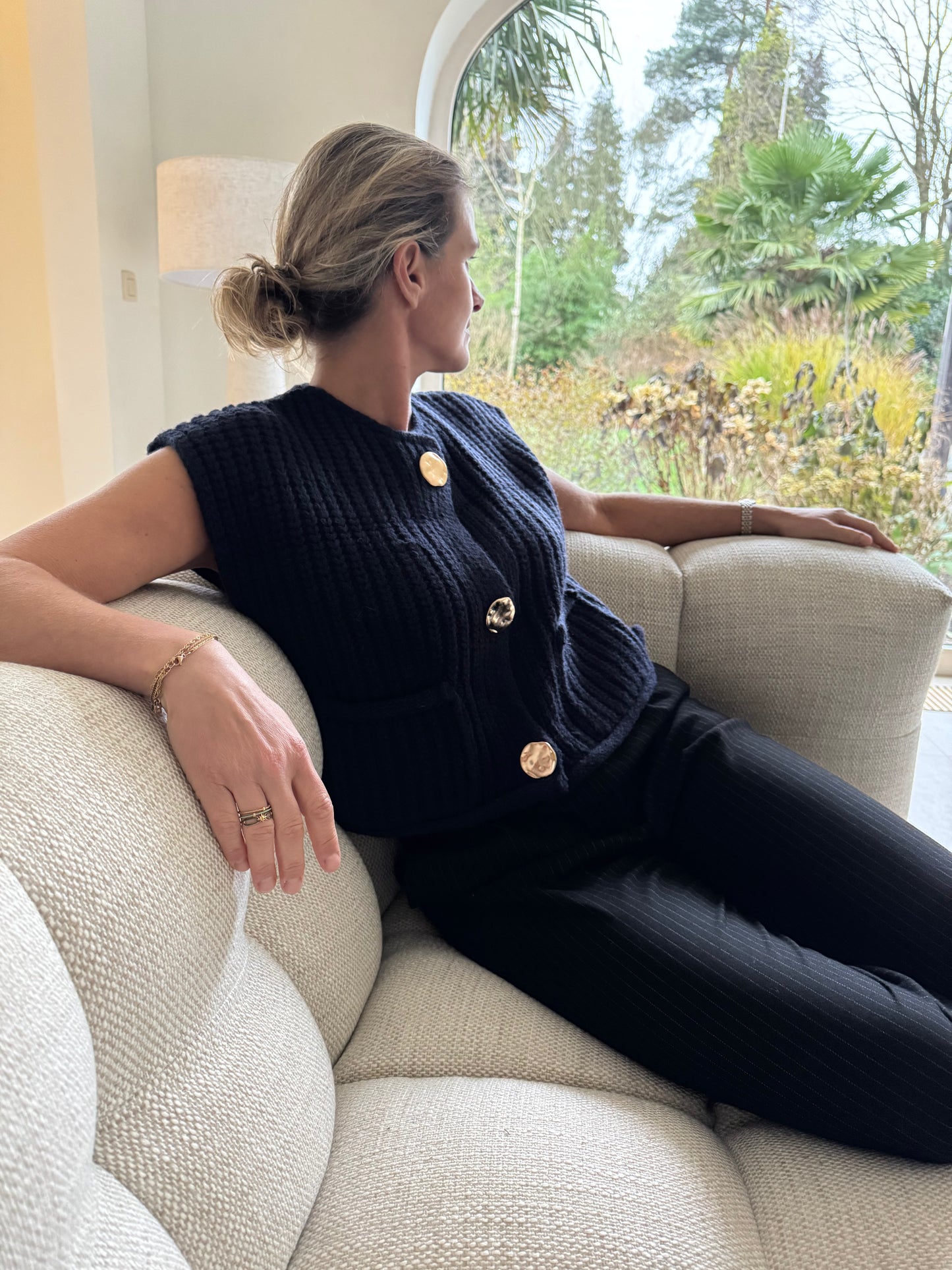Cardigan blauw