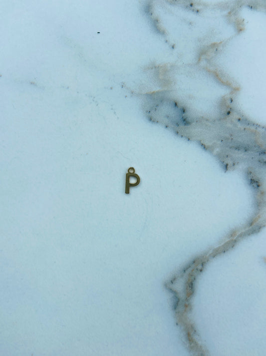 Bedel letter P goud