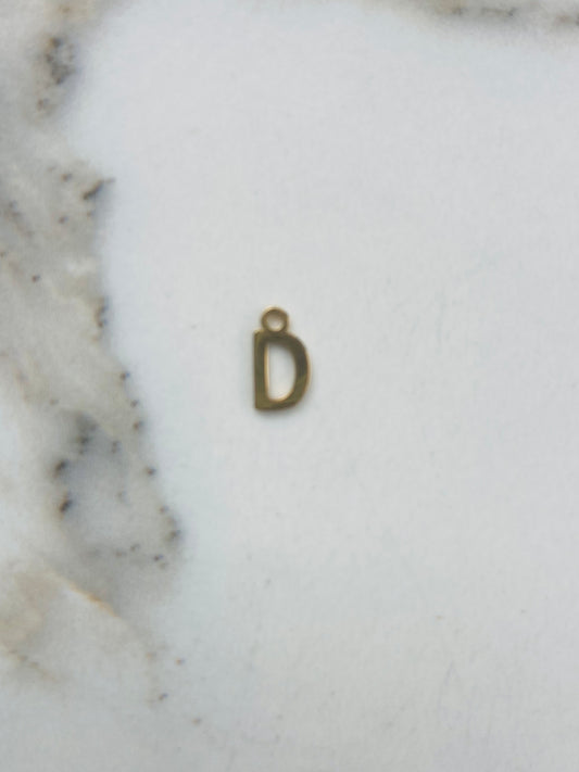 Bedel letter D goud