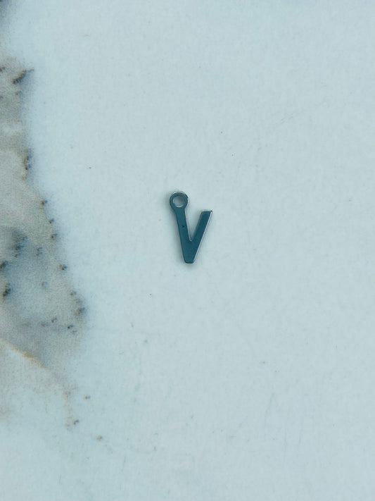 Bedel letter V zilver