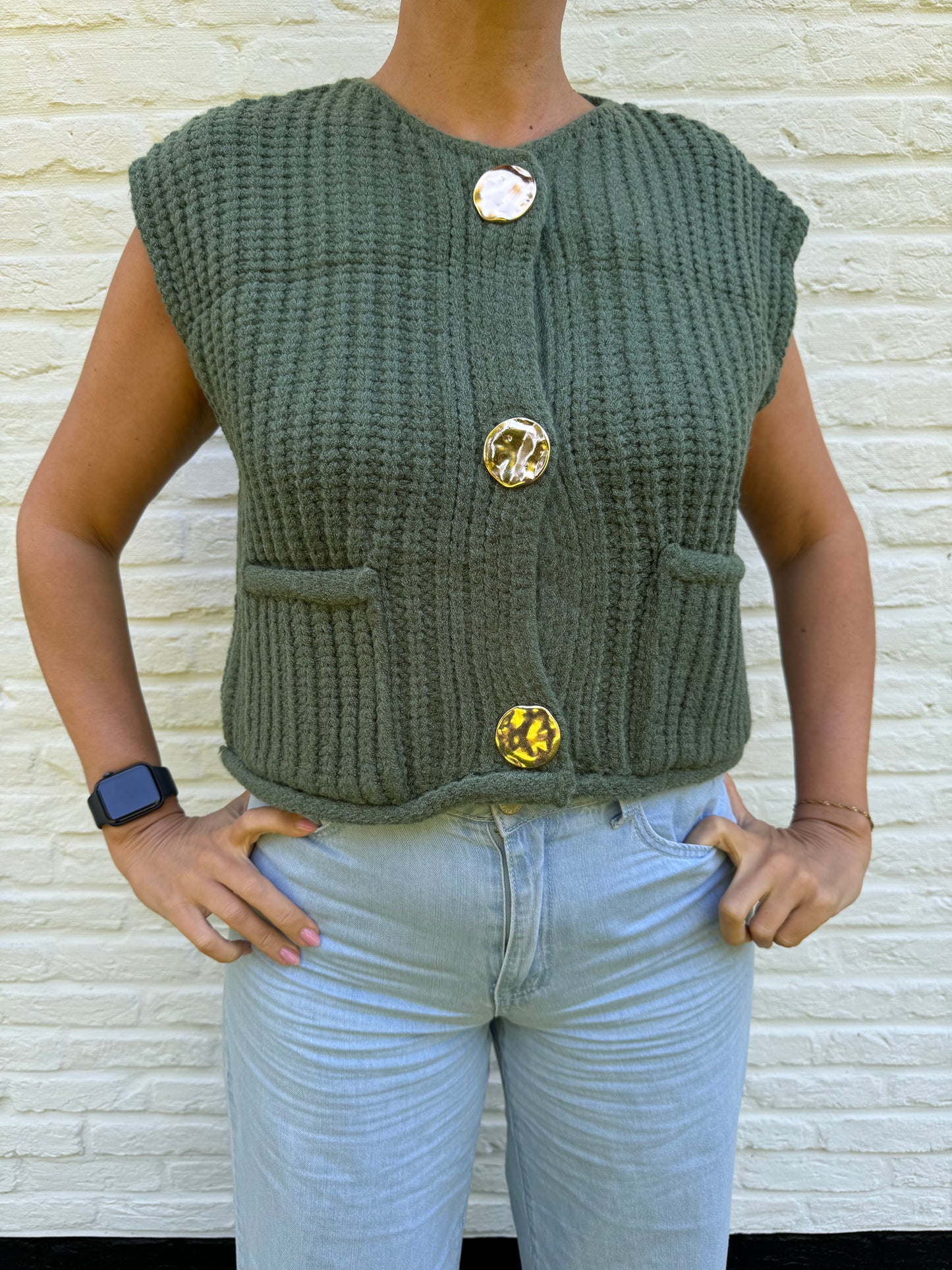 Cardigan groen