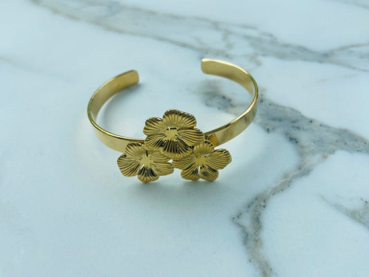 Armband Bloem classic goud